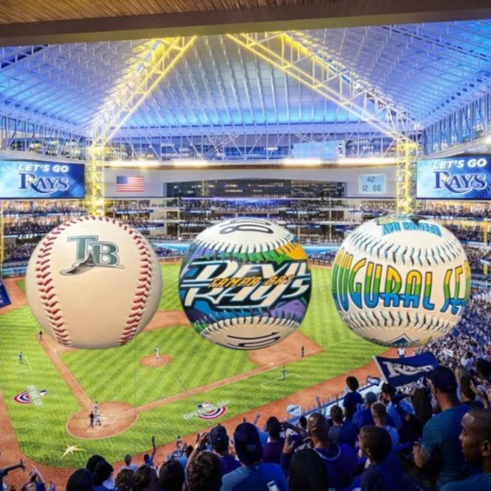 Vintage 1998 Limited Edition Tampa Bay Devil Rays Inaugural Season Fotoball Set - Picture 1 of 11